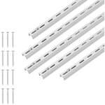 Mophorn - cr�maill�re d'�tag�re 990 mm - lot de 10 rails muraux verticaux perfor�s, ajustables et robustes ...