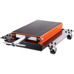 Mophorn - cric � ciseaux pour moto tout - terrain 500 kg avec chariot et manivelle, support de manivelle ...