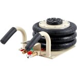 Mophorn - cric pneumatique, sac triple de 3 tonnes / 6600 lb, hauteur de 17, 7 pouces, 6 tuyaux en acier, ...