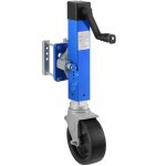 Mophorn - cric de remorque avec roue, cric pivotant robuste de 1 600 lb, levage de 10 po, roue simple ...