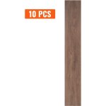 Mophorn dalles de sol en vinyle � embo�ter 1220 x 185 mm, 10 dalles de 5, 5 mm d'�paisseur, grain de ...