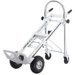 Mophorn - diable en aluminium 4 en 1 , capacite de 1 000 lb, chariot pliable convertible robuste, chariot ...