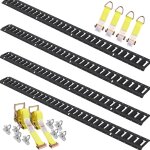 Mophorn - e - track kit de rails d'ancrage, ensemble de 5', 18 pi�ces, capacit� de charge de 2 000 lb, ...