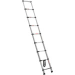Mophorn ? �chelle t�lescopique en acier inoxydable 2540 mm ? charge 170 kg ? marches larges 38 mm ? r�traction ...