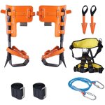 Mophorn - ensemble de pointes d'escalade, 1 paire d'�perons en acier alli� avec corde de s�curit� et ...