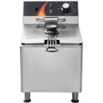 Mophorn friteuse �lectrique de comptoir 3100 w, friteuse � huile simple en acier inoxydable de 9 l avec ...