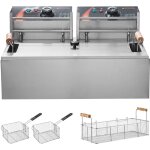 Mophorn - friteuse �lectrique pour dinde 3000 w, friteuse en acier inoxydable 12 l avec 3 paniers amovibles, ...