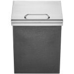 Mophorn - glaci�re drop - in, 14'l x 12'w x 18'h en acier inoxydable, bac � glace commercial avec couvercle ...