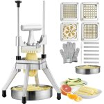 Mophorn - hachoir � l�gumes et fruits commercial coupe - frites en acier inoxydable avec 4 lames (1 / ...