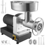 Mophorn - hachoir � viande �lectrique 992 lb / h, 1 100 w (4 600 w max), 2 lames, 3 plaques, machine ...