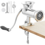 Mophorn - hachoir � viande manuel hachoir � main en acier inoxydable 304 avec pince de table en acier, ...