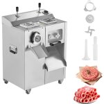 Mophorn - hachoir � viande puissance �lectrique de 6, 3 kg / min appareil 3 en 1 avec trancheuse, poussoir ...
