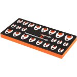 Mophorn jeu de cl�s � pied - de - biche � entra�nement 3 / 8 , 24 pi�ces avec 2 barres d'extension, sae ...
