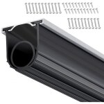 Mophorn - joints de porte de garage noirs en caoutchouc inf�rieur - forme en u + joint torique avec kit ...