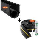 Mophorn kit de joints de seuil et de bas de porte de garage - 10 pi, pvc de qualit� sup�rieure pour une ...