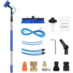 Mophorn - kit de perche aliment�e en eau, extensible de 3, 6 m pour le nettoyage des panneaux solaires ...