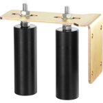 Mophorn kit de portail coulissant, quincaillerie de portail roulant de 6 po avec support en l, rouleaux ...