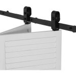 Mophorn - kit de quincaillerie pour porte coulissante pliante, 914, 4 mm, rail robuste � montage sup�rieur, ...