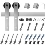 Mophorn kit de quincaillerie pour porte de grange coulissante de 1, 5 m (5 pi), capacit� de charge de ...