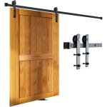 Mophorn - kit de quincaillerie pour porte de grange coulissante de 8 pieds, capacit� de 330 lb, kit de ...