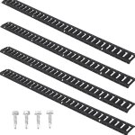 Mophorn - kit de rails d'arrimage e track, rails en acier de 5 pi, lot de 4, pour s�curiser les charges ...