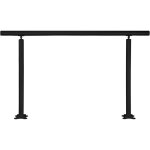 Mophorn - kit de rampe d'escalier de 5 pieds, rampes en aluminium noir � angle r�glable pour 0 � 5 marches, ...