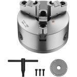 Mophorn mandrin de tour � 3 mors de 6 pouces, comprend une plaque de support filet�e et une cl� � barre ...