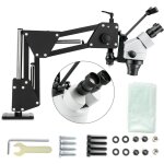 Mophorn - microscope � miroir incrust� � lentille de 76 mm de , micro - r�glage multidirectionnel, support ...