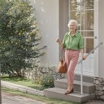 Mophorn - rambardes pour marches ext�rieures, kit de garde - corps de terrasse argent� 31, 5 po / 80 ...