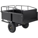 Mophorn ? remorque basculante 750 lb ? capacit� 15 pi3 ? acier avec c�t�s amovibles ? compatible tracteurs ...