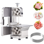 Mophorn - scie � ruban �lectrique commerciale pour viande, 2 200 w, machine � scier les os en acier inoxydable ...