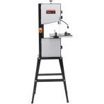 Mophorn - configuration de la scie � ruban : lame de 9, 65 pouces, r�glable 506 / 920 tr / min. le moteur ...