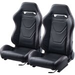 Mophorn si�ge de course 2 pi�ces cockpit inclinable r�glable avec mousse pvc haute r�silience et curseur ...