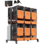 Mophorn - support de chaise pliant, capacit� de 800 lb, chariot robuste pour 84 chaises / 12 tables + ...