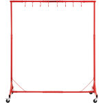 Mophorn - support � peinture, r�glable de 5 � 7 pieds, capacit� de 66 lb, 8 crochets, avec roulettes ...