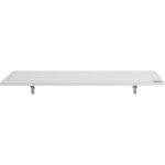 Mophorn table pliante murale 47. 24� x 19. 69 �, bureau flottant avec support en fer, bureau rabattable ...