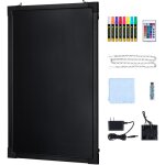 Mophorn - tableau d'�criture de messages � led, 24 x 16 pouces, tableau effa�able �clair�, panneau de ...