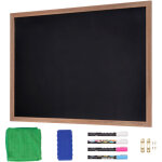 Mophorn - tableau noir magn�tique panneau en bois vintage 35'x46' avec craies et gomme, calendrier encadr� ...