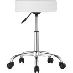Mophorn tabouret � roulettes capacit� de 450 lb, rond, r�glable en hauteur, cuir pu �pais, tabouret pivotant ...