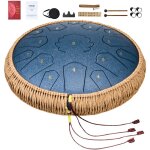 Mophorn - tambour � langue en acier, 14 pouces et 15 notes, tambour de pluie pour jardin, cl� en r� majeur, ...