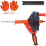 Mophorn - tari�re de drainage de 25 pieds, serpent de plomberie avec accessoire de forage, d�boucheur ...