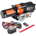 Mophorn ? treuil �lectrique 4500 lb 12v cc ? corde synth�tique 39 pi ? �tanch�it� ip55 ? t�l�commande ...
