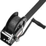 Mophorn ? treuil manuel 1600 lb avec sangle polyester 33 pi ? cliquet bidirectionnel en acier ? poign�e ...
