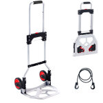 Mophorn - vevor diable pliant charge 80 kg diable de demenagement de manutention en aluminium diable ...