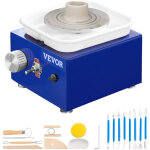 Mophorn - vevor mini tour de potier 6, 5 / 10 cm de dia. roue de poterie electrique 30 w 0 - 300 tr / ...