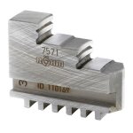 Rohm - mors de mandrin de tour, 3 mors, tags vers l'intrieur, tremps, taille : 160 mm, long. a 61 ...