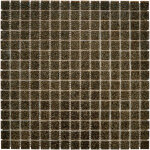 Mosaique decoration marron trame papier 1 plaque 32, 7 x 32, 7 cm casa linea