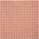 Mosaique decoration saumon trame papier 1 plaque 32, 7 x 32, 7 cm casa linea