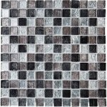 Decoon ? mosa�que en verre mix gris 2. 3 x 2. 3 cm ? imperm�able et hygi�nique ? pour salles de bains ...