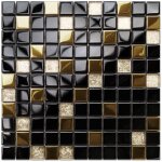 Ilcom ? mosa�que en verre sur filet 30 x 30 cm ? pose murale cuisine et salle de bain ? d�coupe facile ...